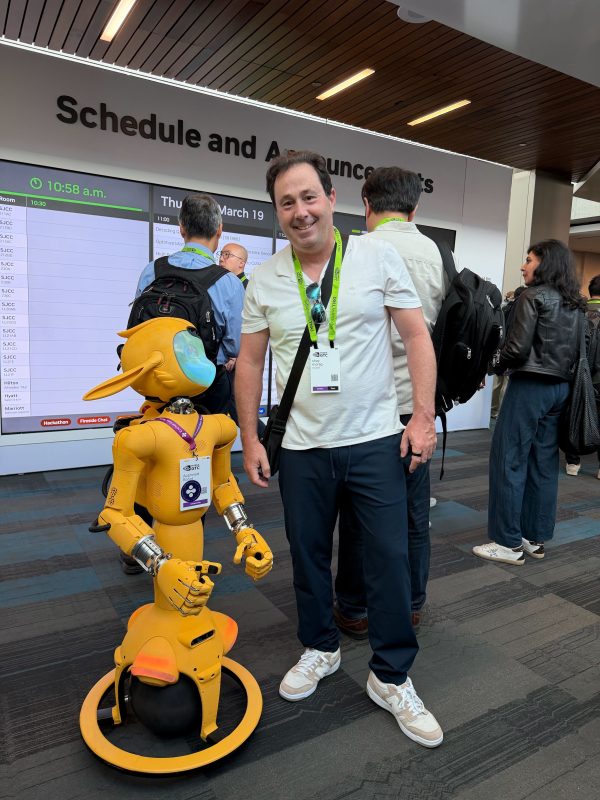 Mirapath at Nvidia GTC Shay with Robot